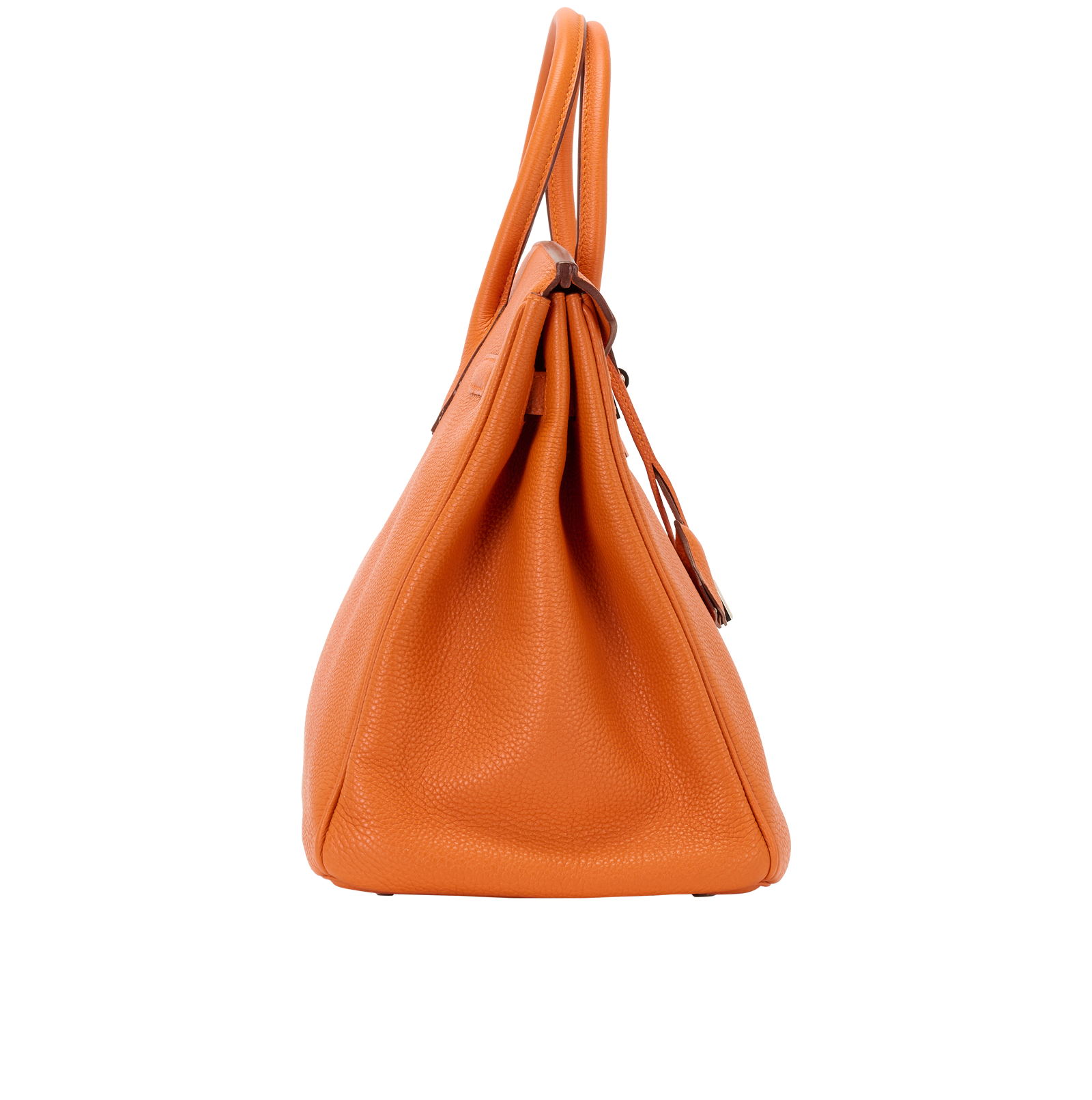 Birkin 35 In Orange Togo Leather, &pound;12,000, Handbags, Orange, Leather, Side view